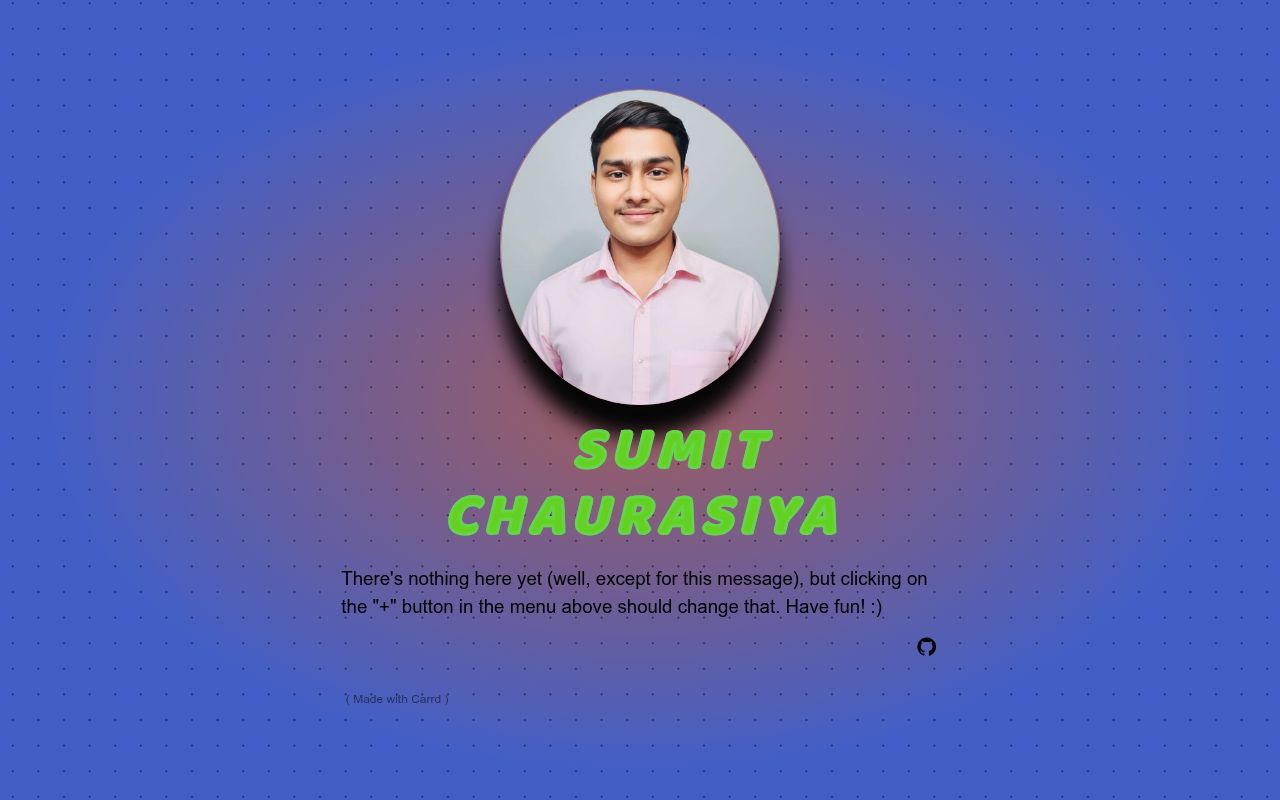 Carrd profile picture for @sumit